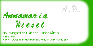 annamaria wiesel business card